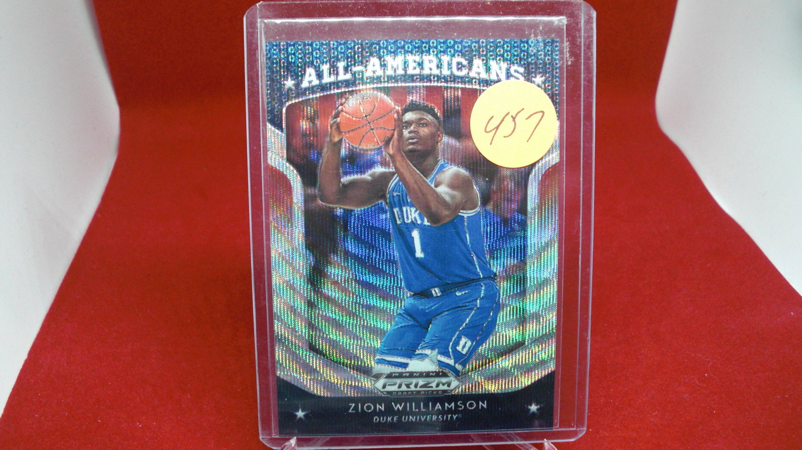 zion williamson shiny all american #042/299: #042/299