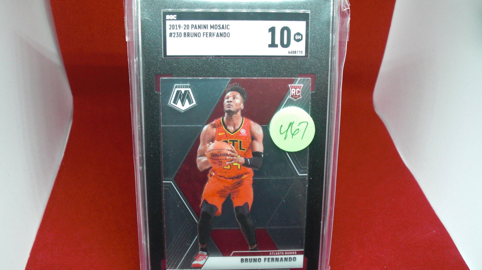 sgc graded bruno fernando mint 10 rookie: nice graded card