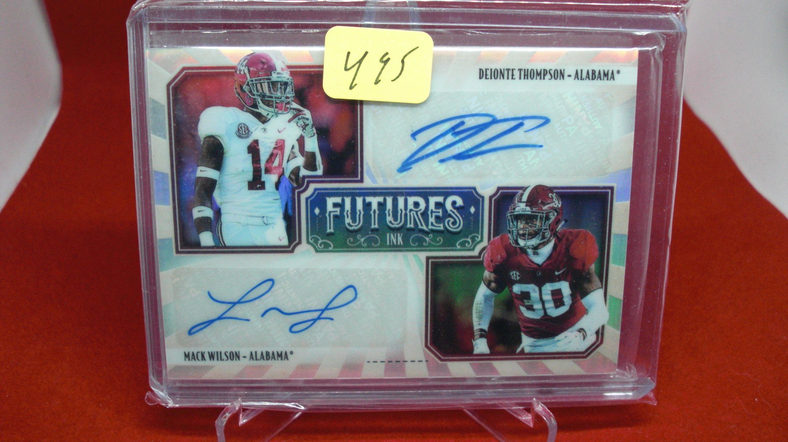 futures deointe thompson/mack wilson signature #57/75: #57/75 in top loader