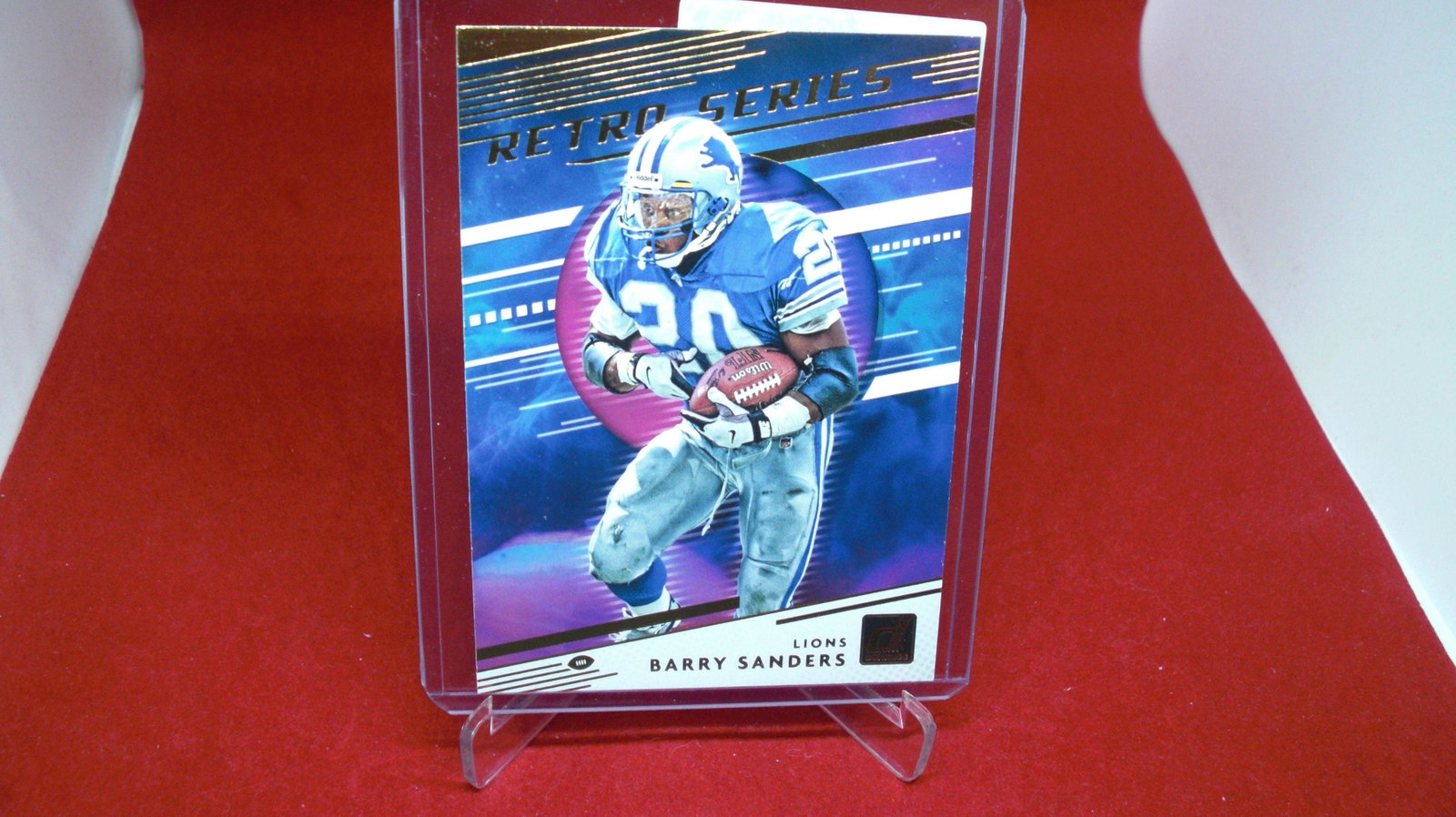 barry sanders retro series: in top loader