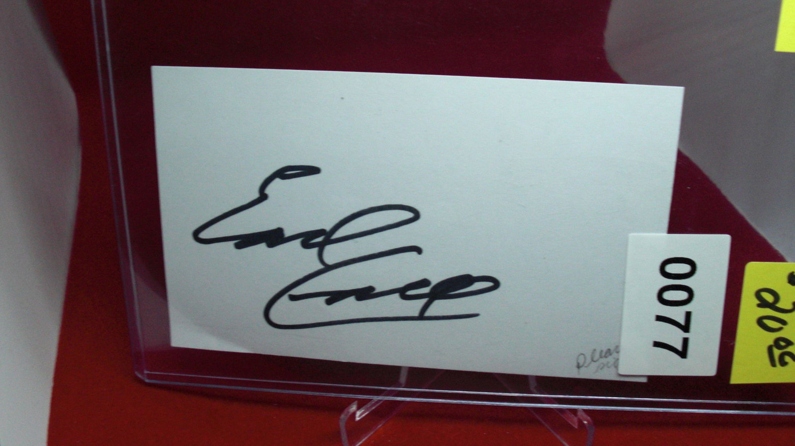earl campbell signature: no coa