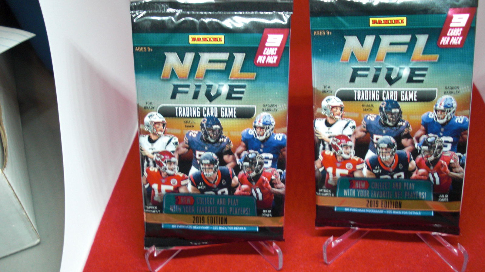 lot of two unopened packs nfl trading card game (1 of 1)