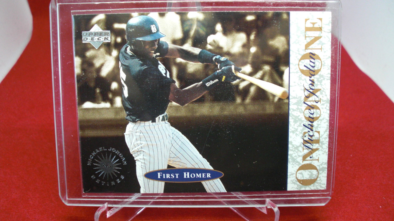 michael jordan card: in top loader