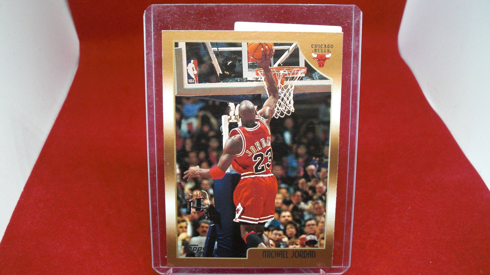 michael jordan card: in top loader