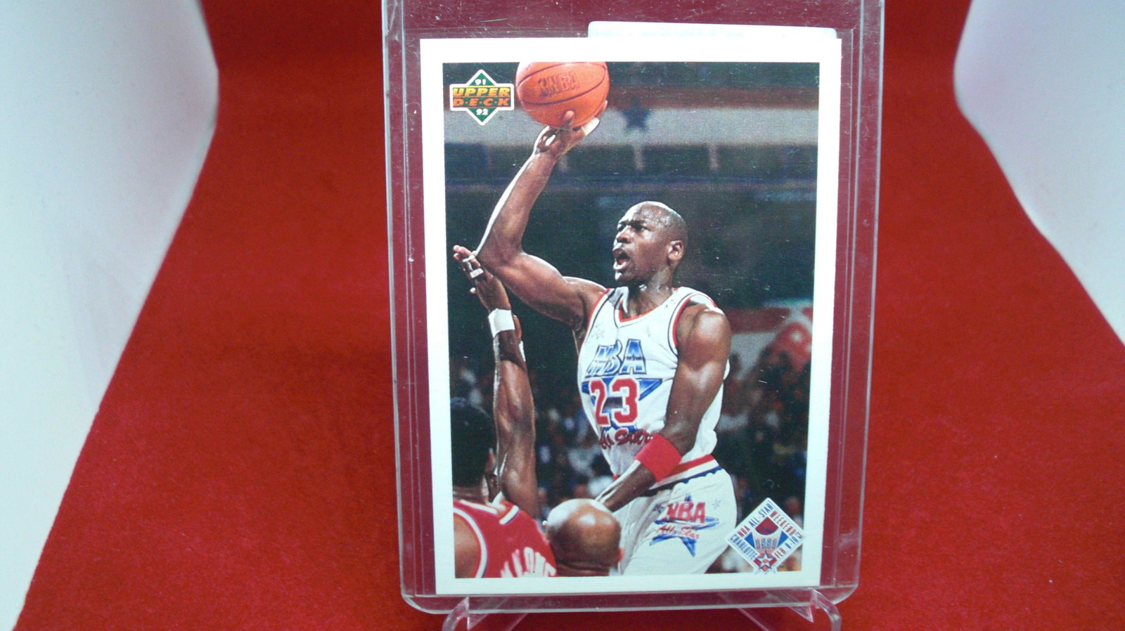 michael jordan card: in top loader