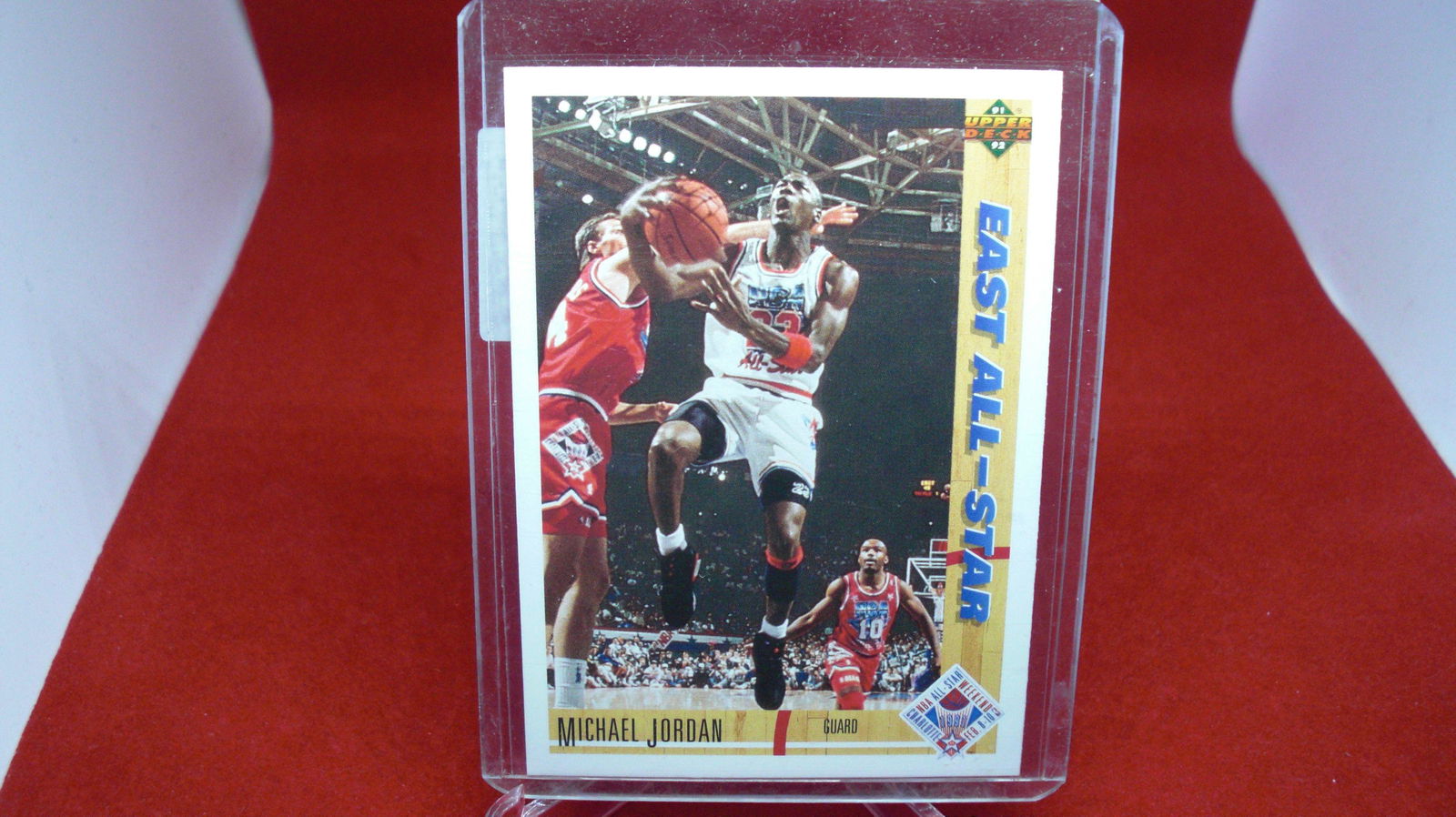 michael jordan card: in top loader