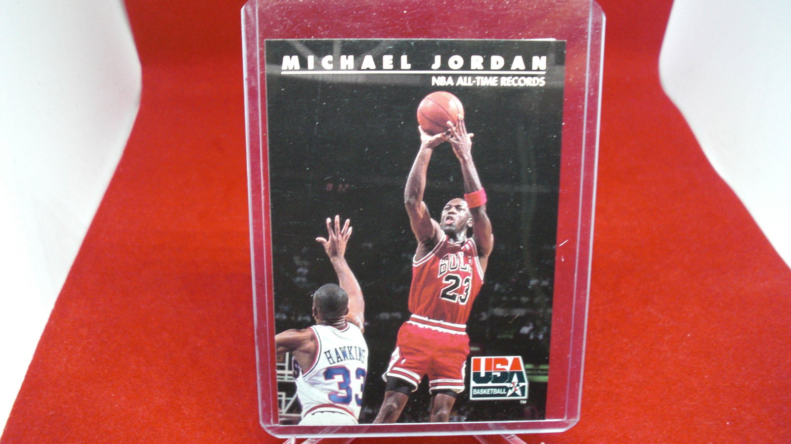 michael jordan card: in top loader
