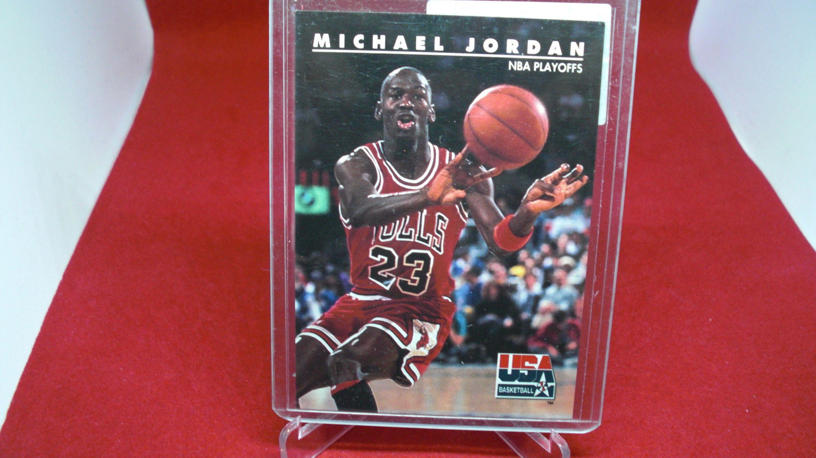 michael jordan card: in top loader
