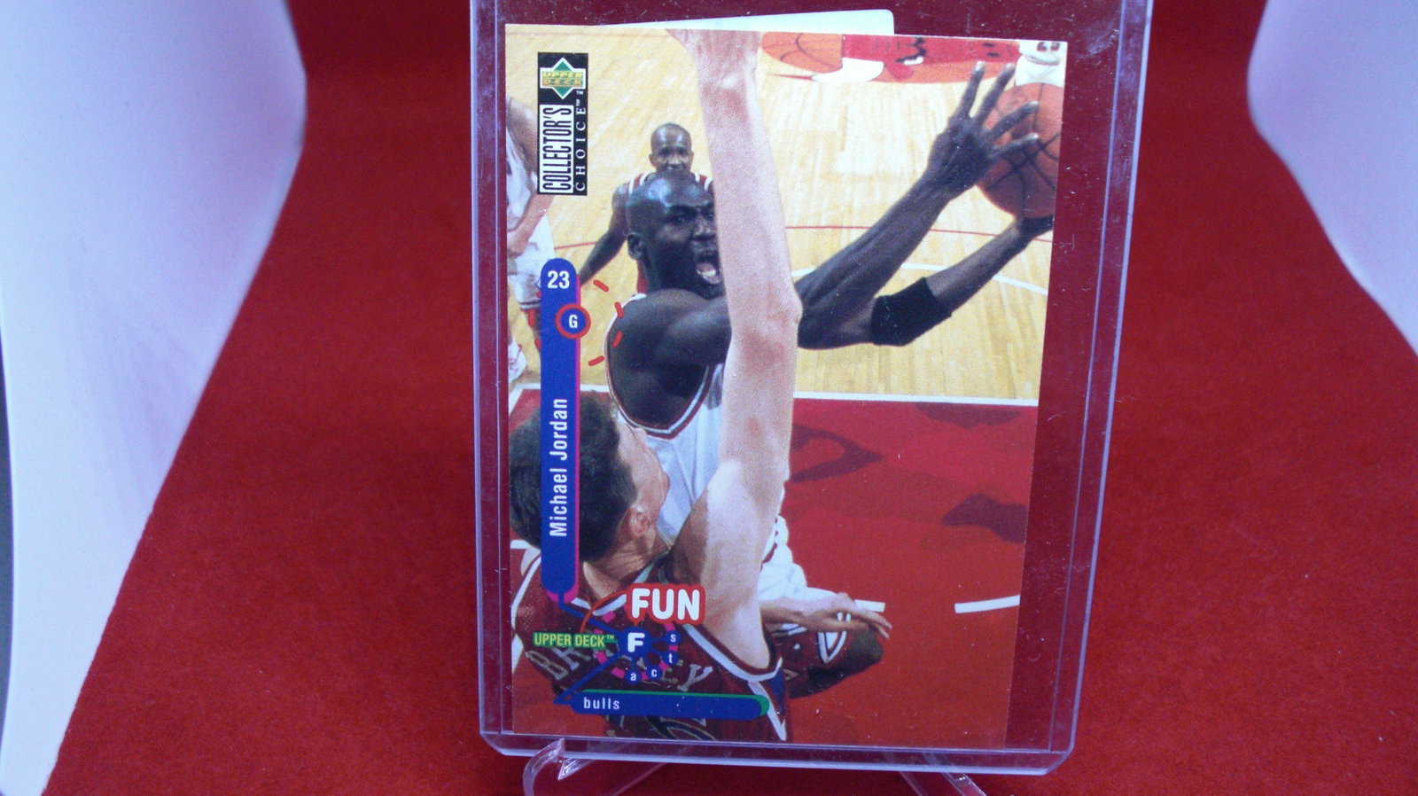 michael jordan card: in top loader