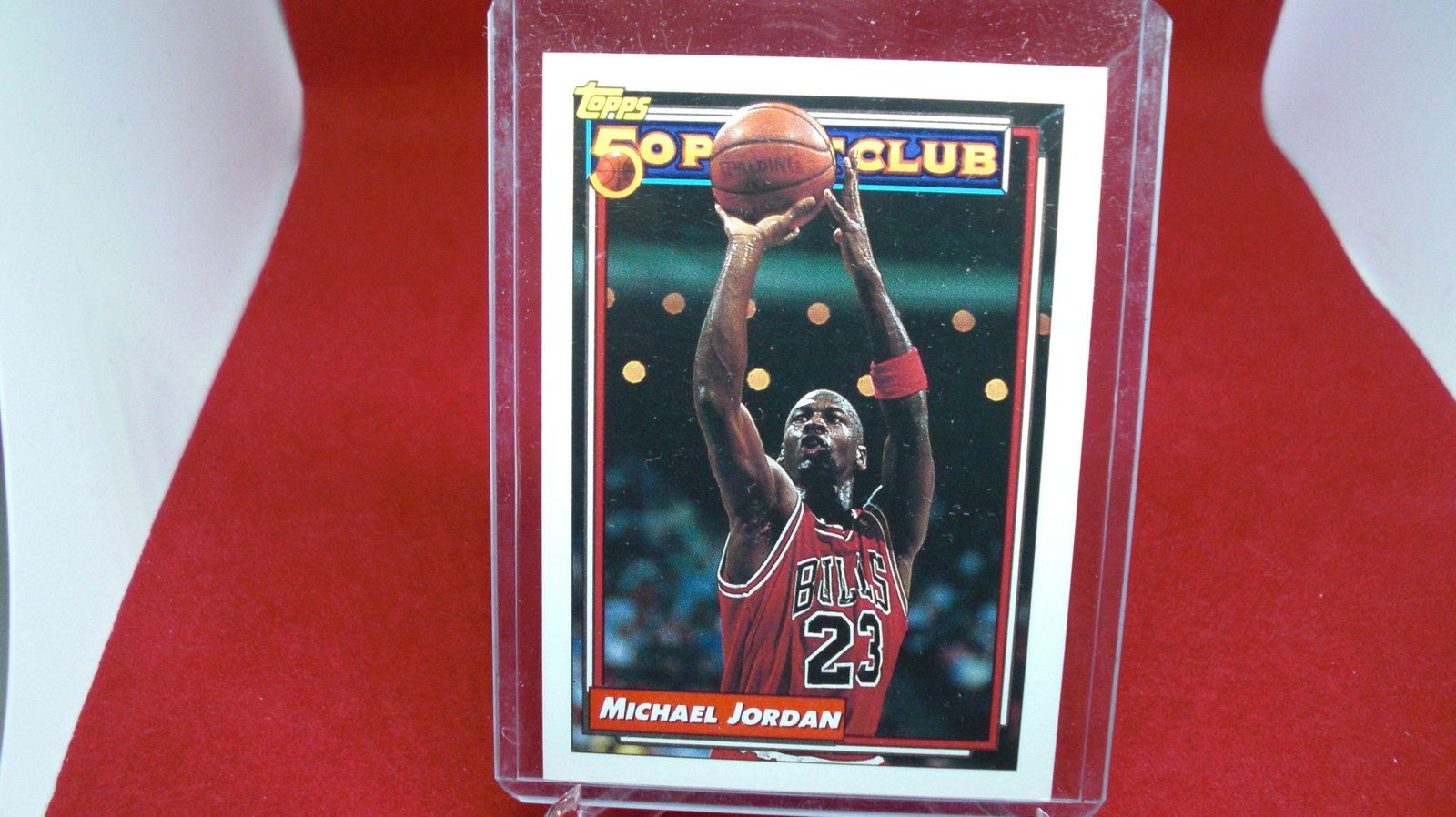 michael jordan card: in top loader