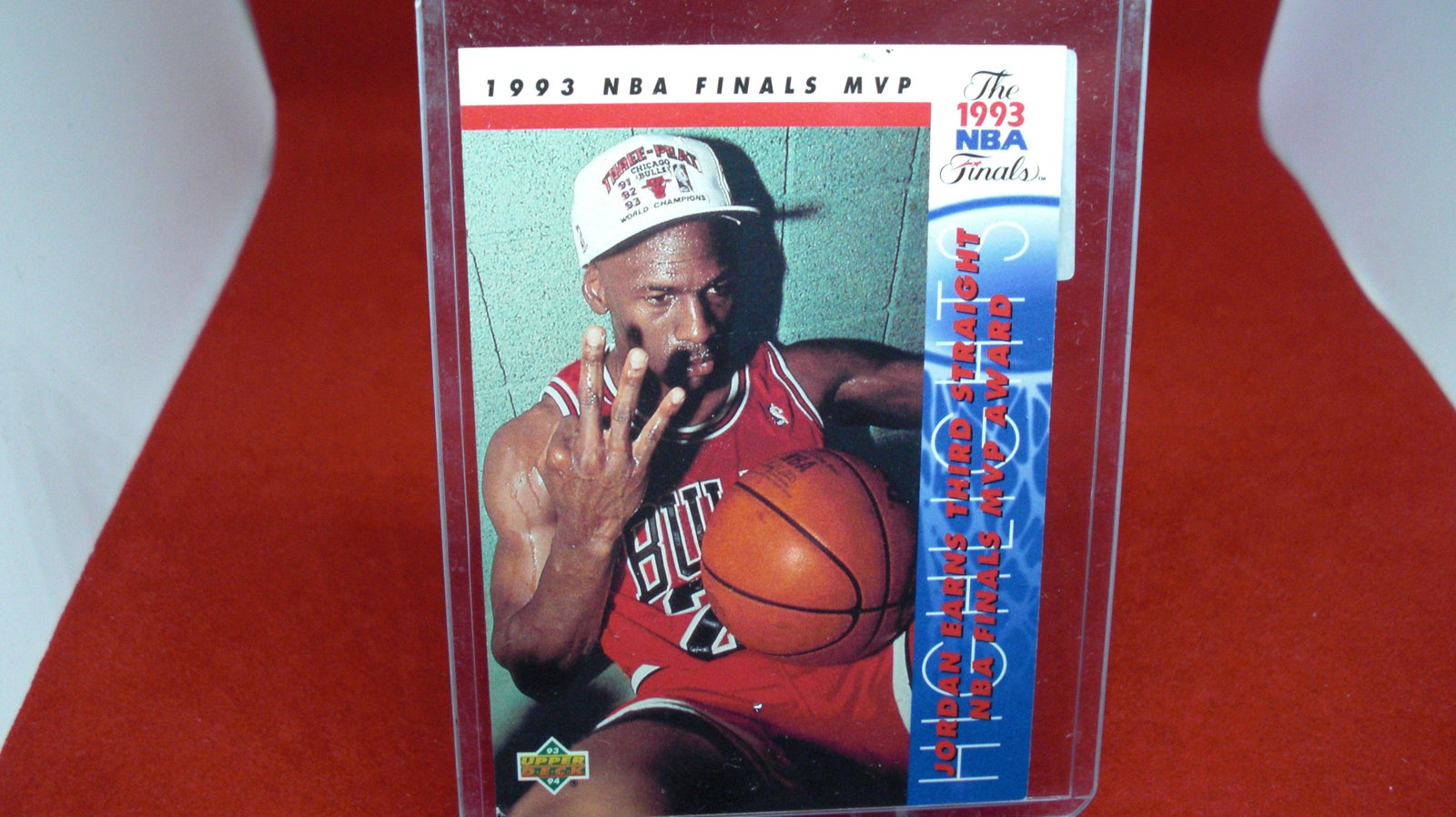 michael jordan card: in top loader
