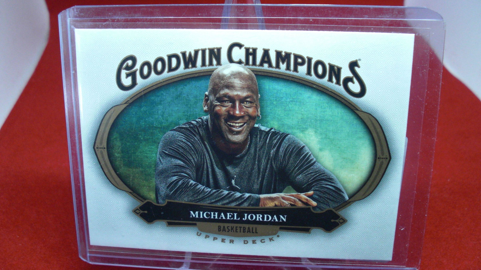 michael jordan card: in top loader