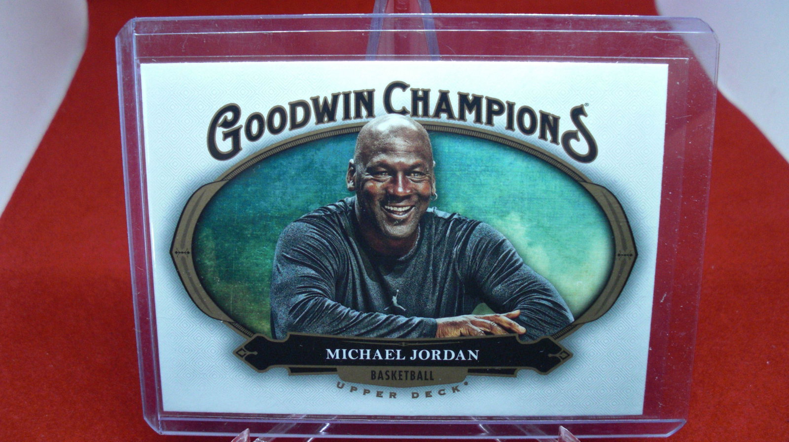 michael jordan card: in top loader
