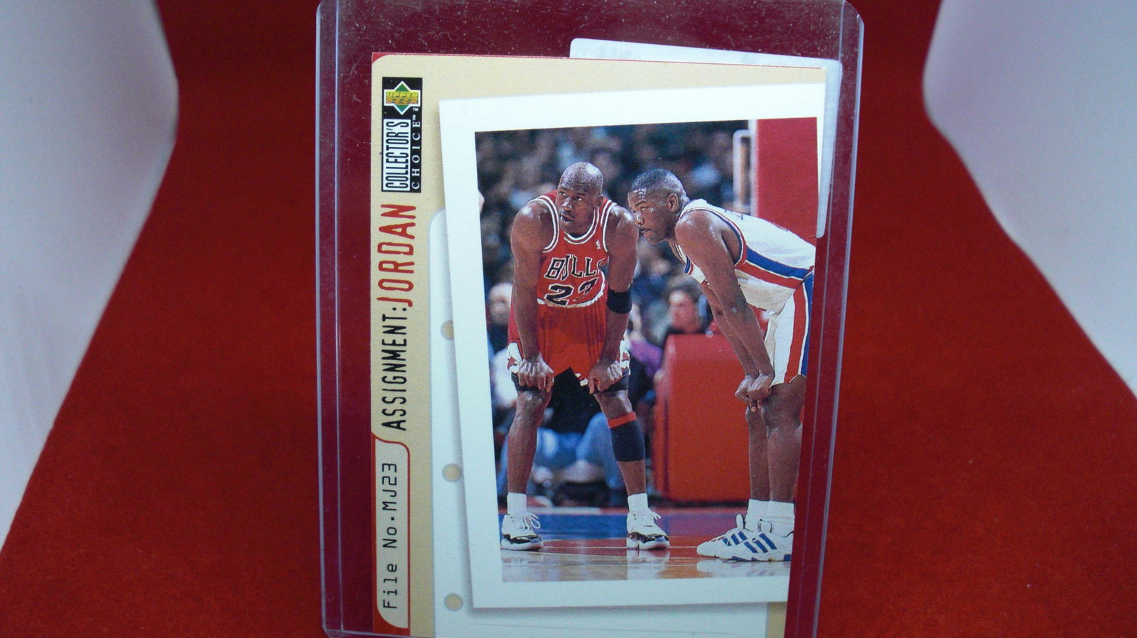 michael jordan card: in top loader