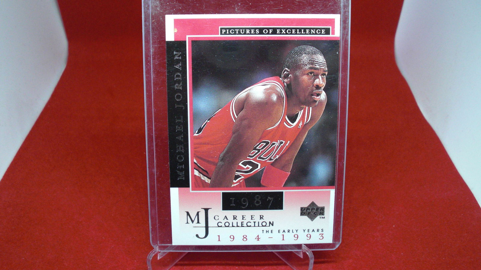 michael jordan card: in top loader