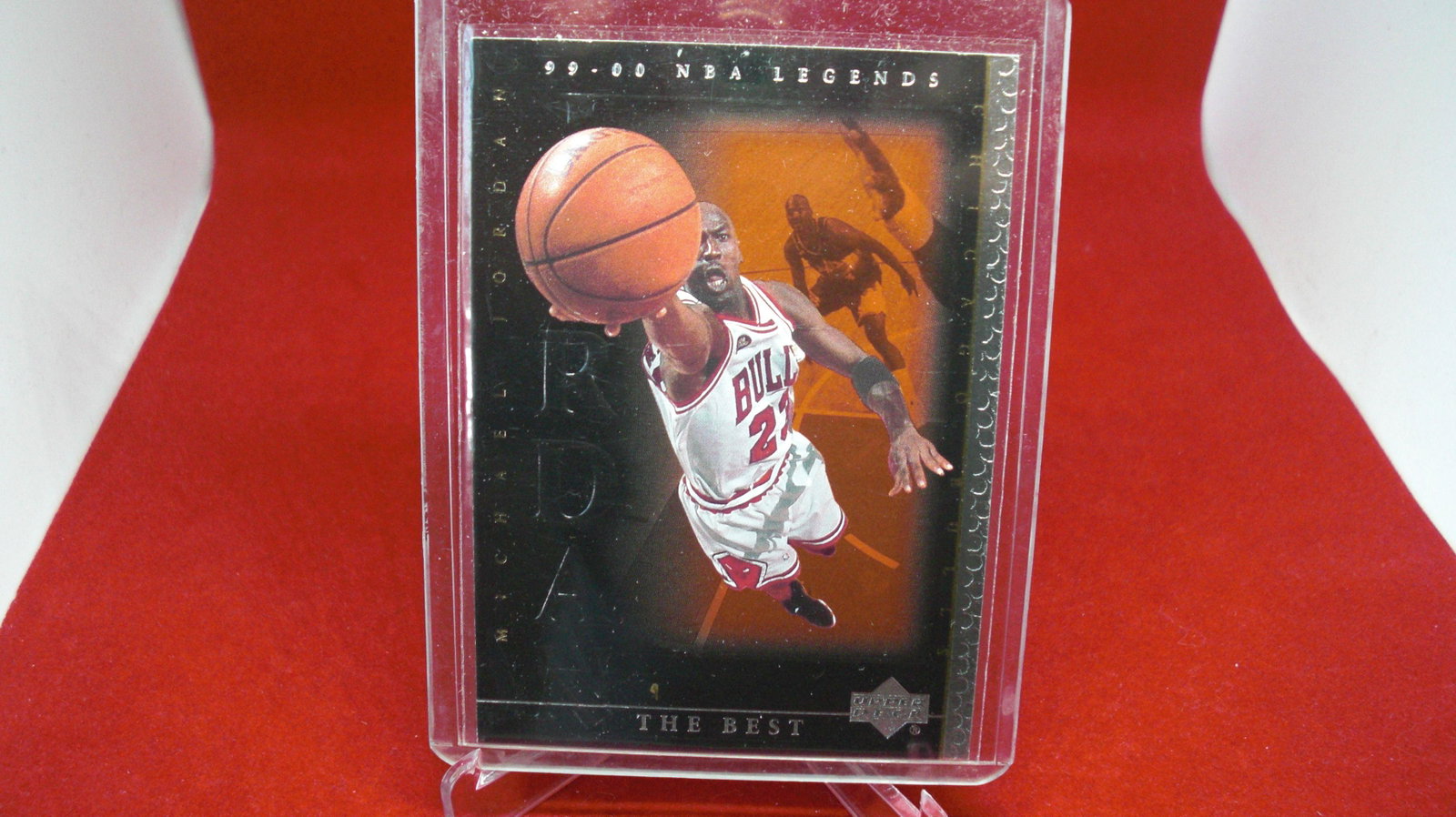 michael jordan card: in top loader
