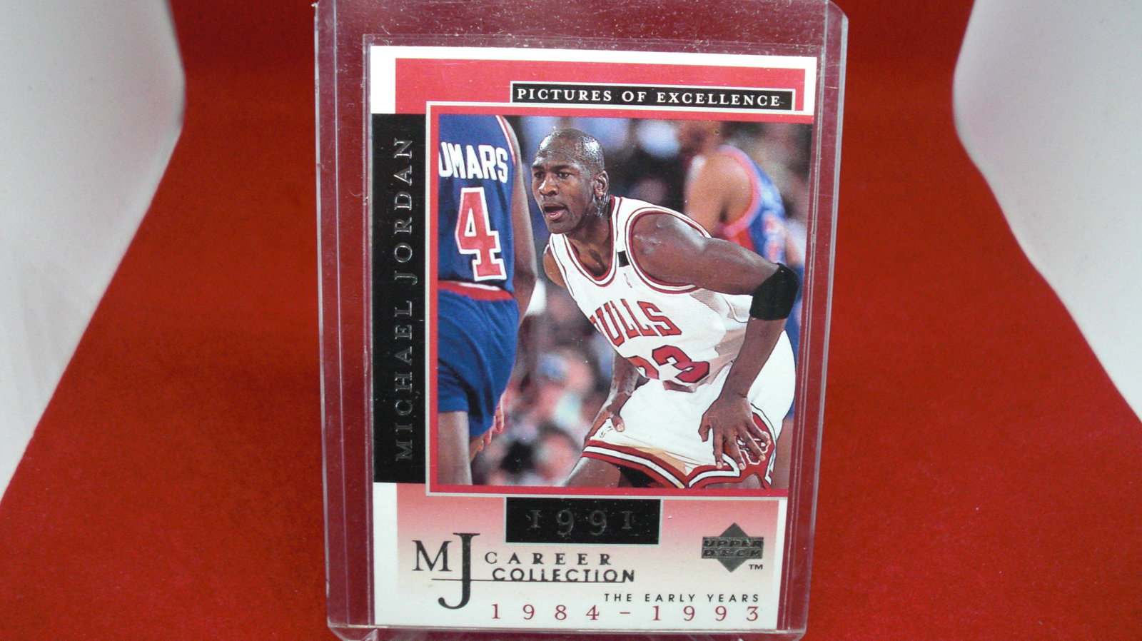 michael jordan card: in top loader