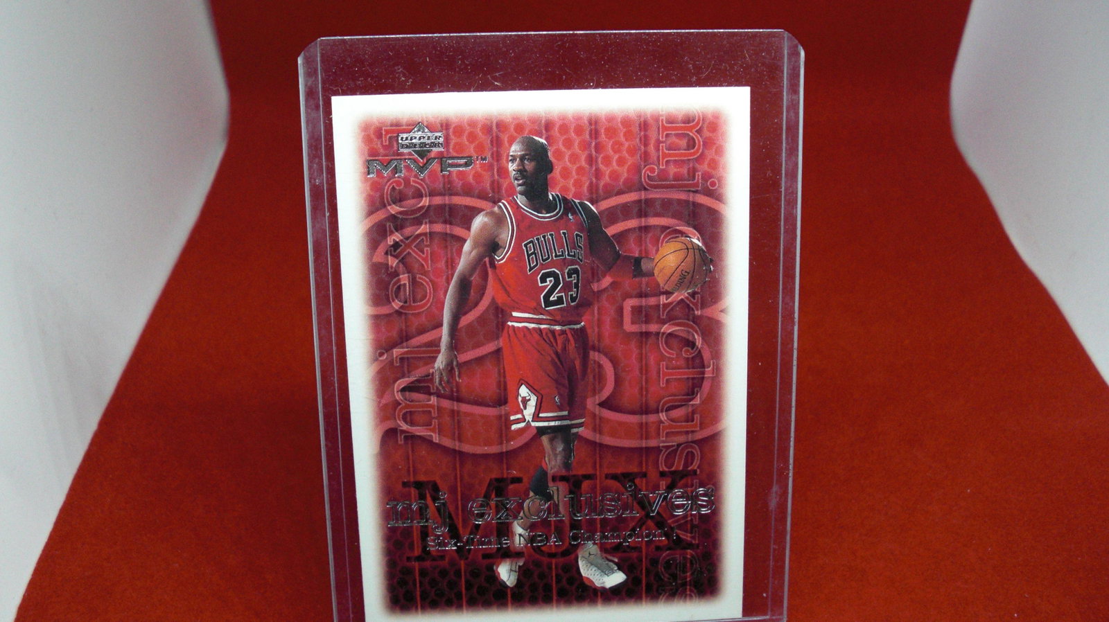 michael jordan card: in top loader