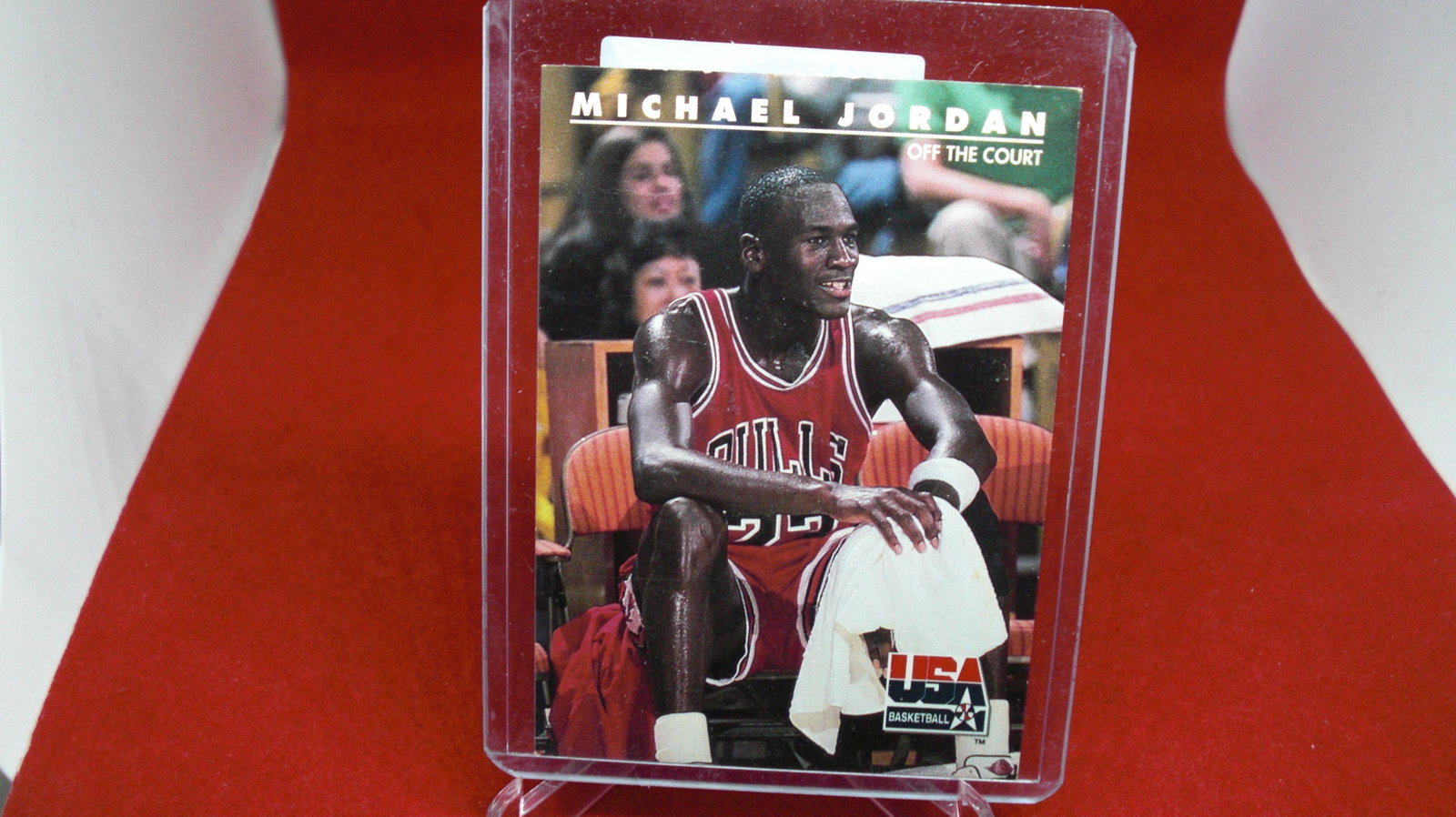 michael jordan card: in top loader
