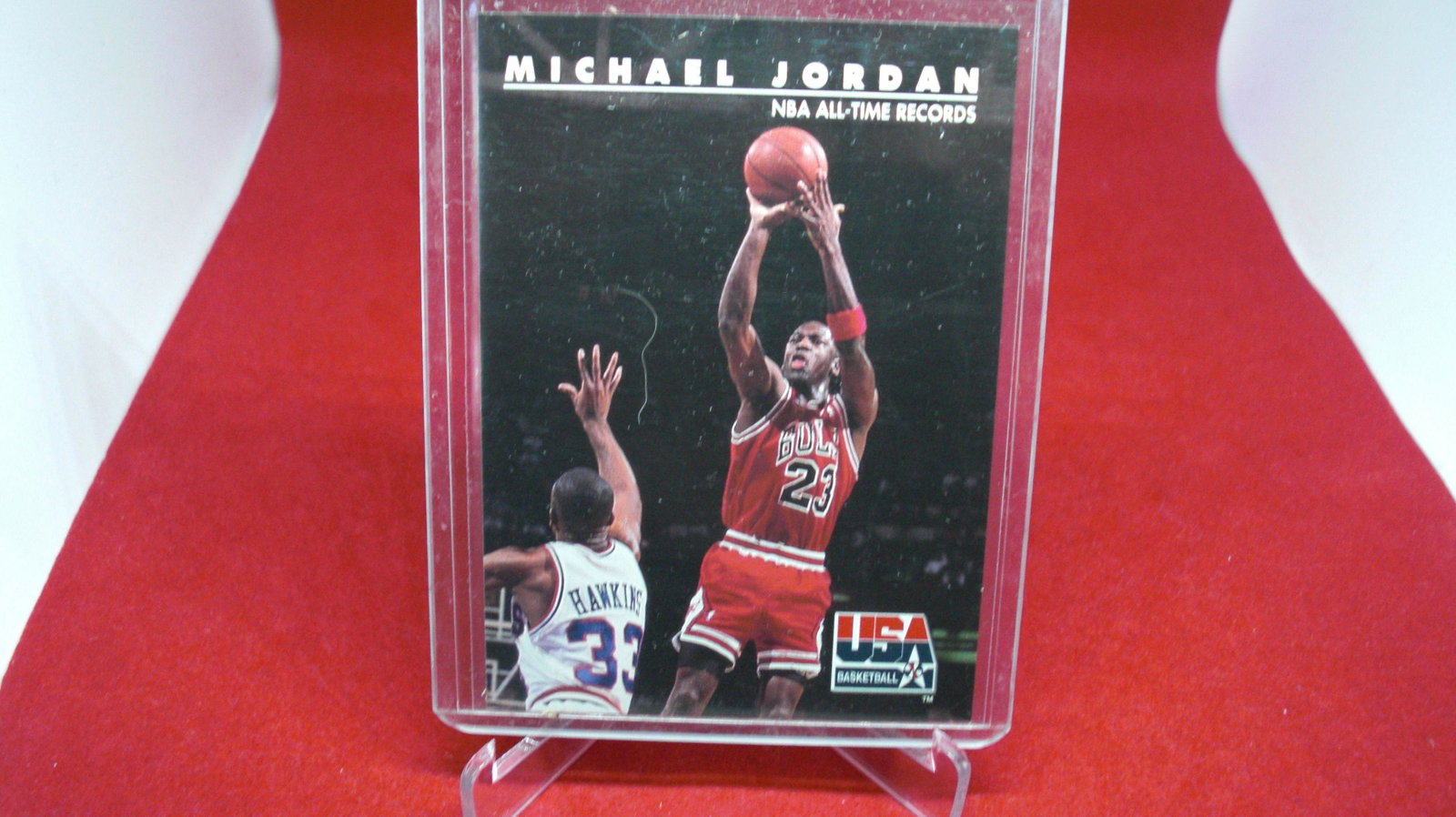 michael jordan card: in top loader