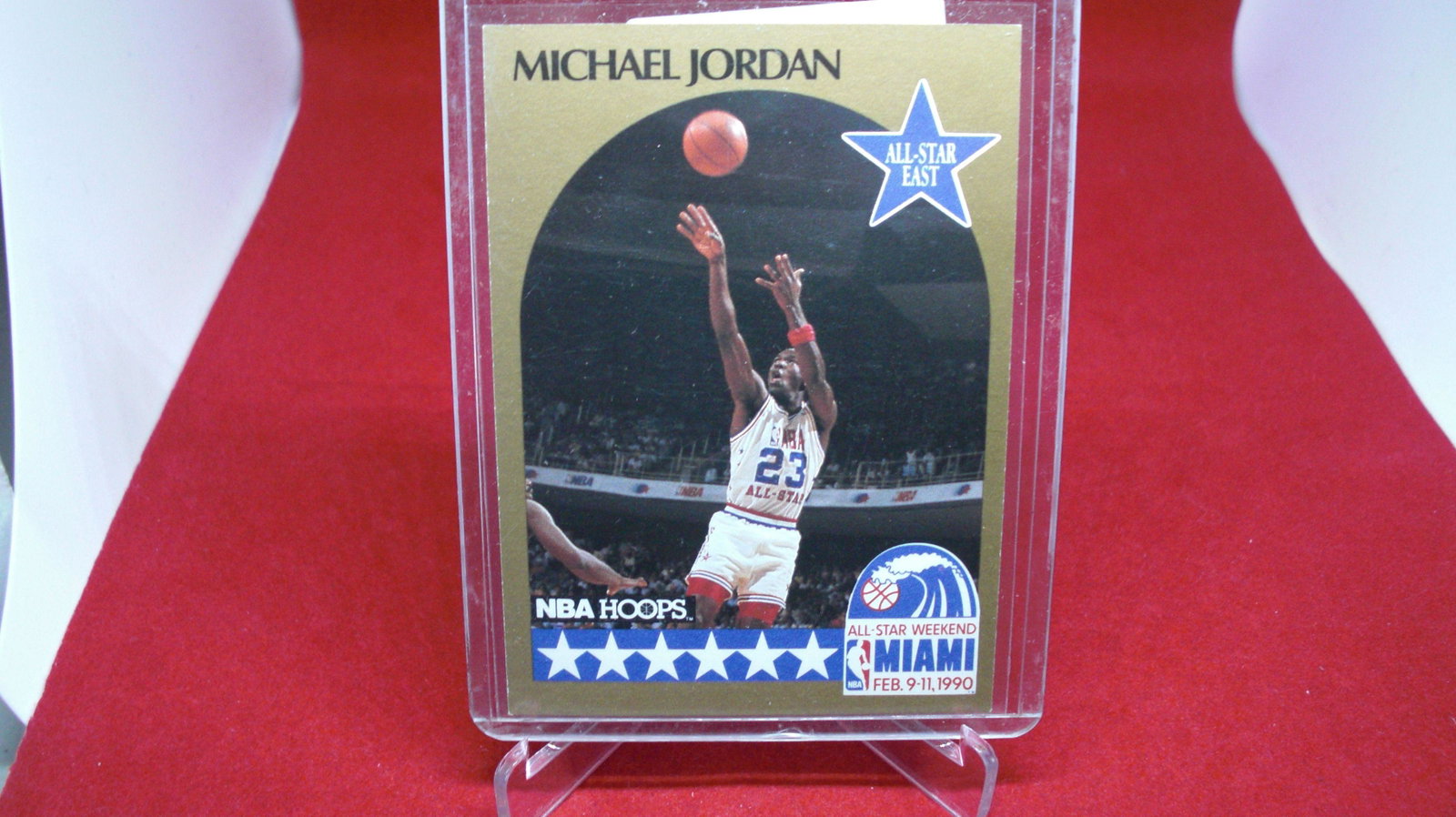 michael jordan card: in top loader