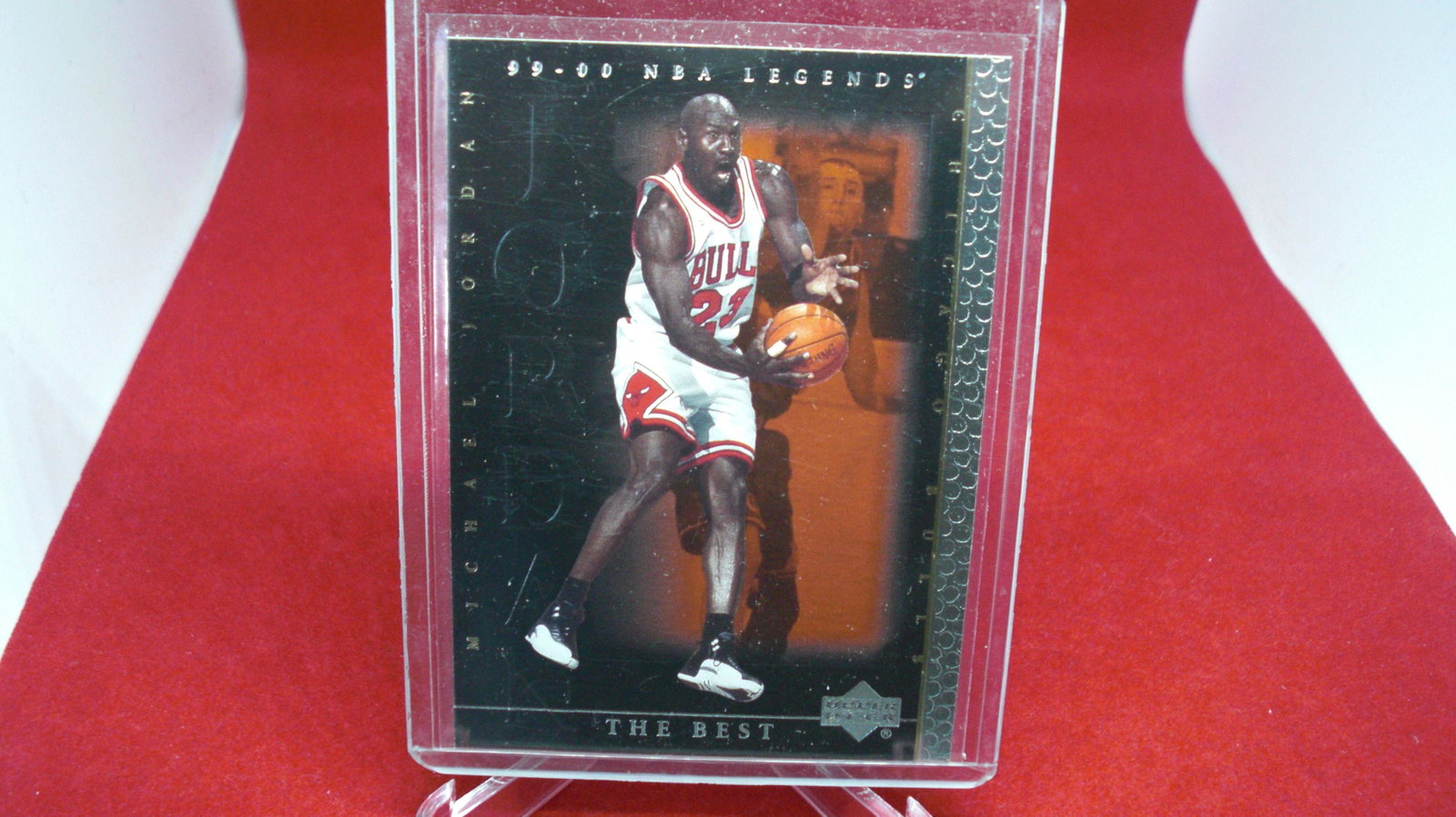 michael jordan card: in top loader