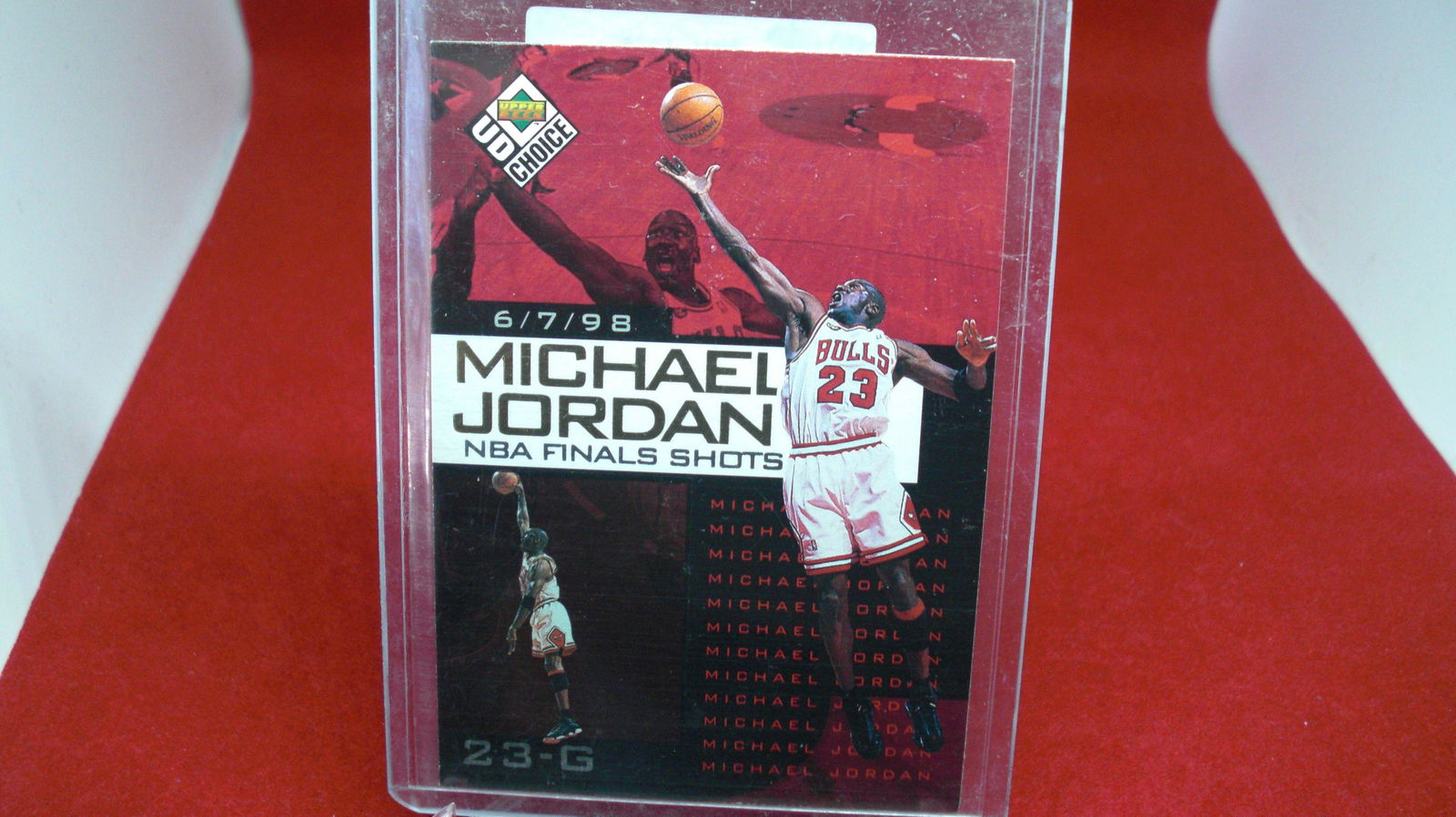 michael jordan card: in top loader