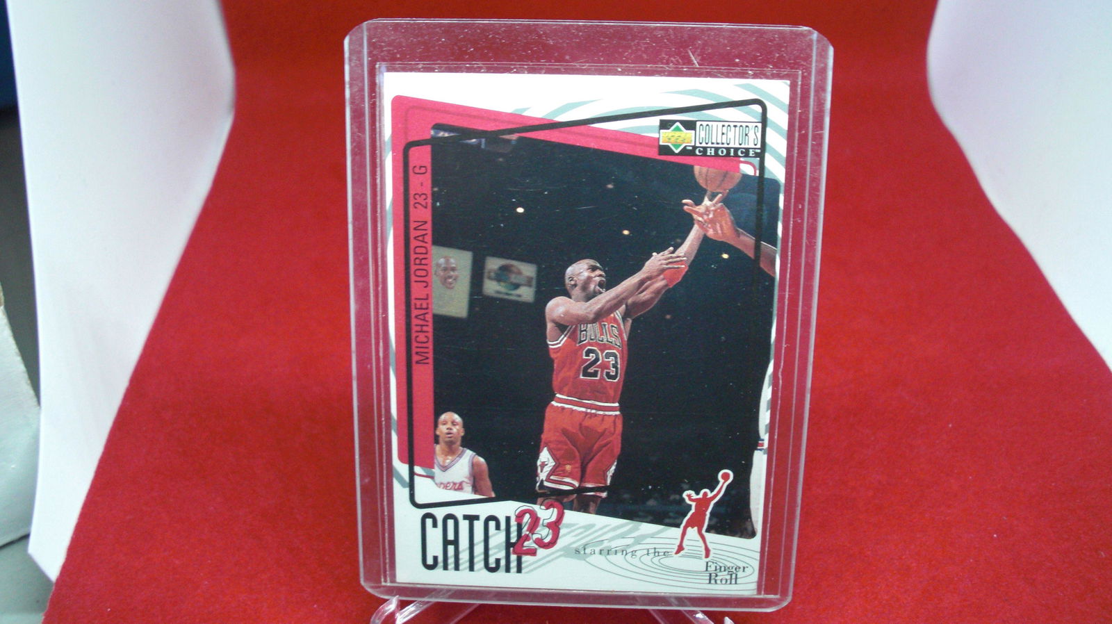 michael jordan card: in top loader