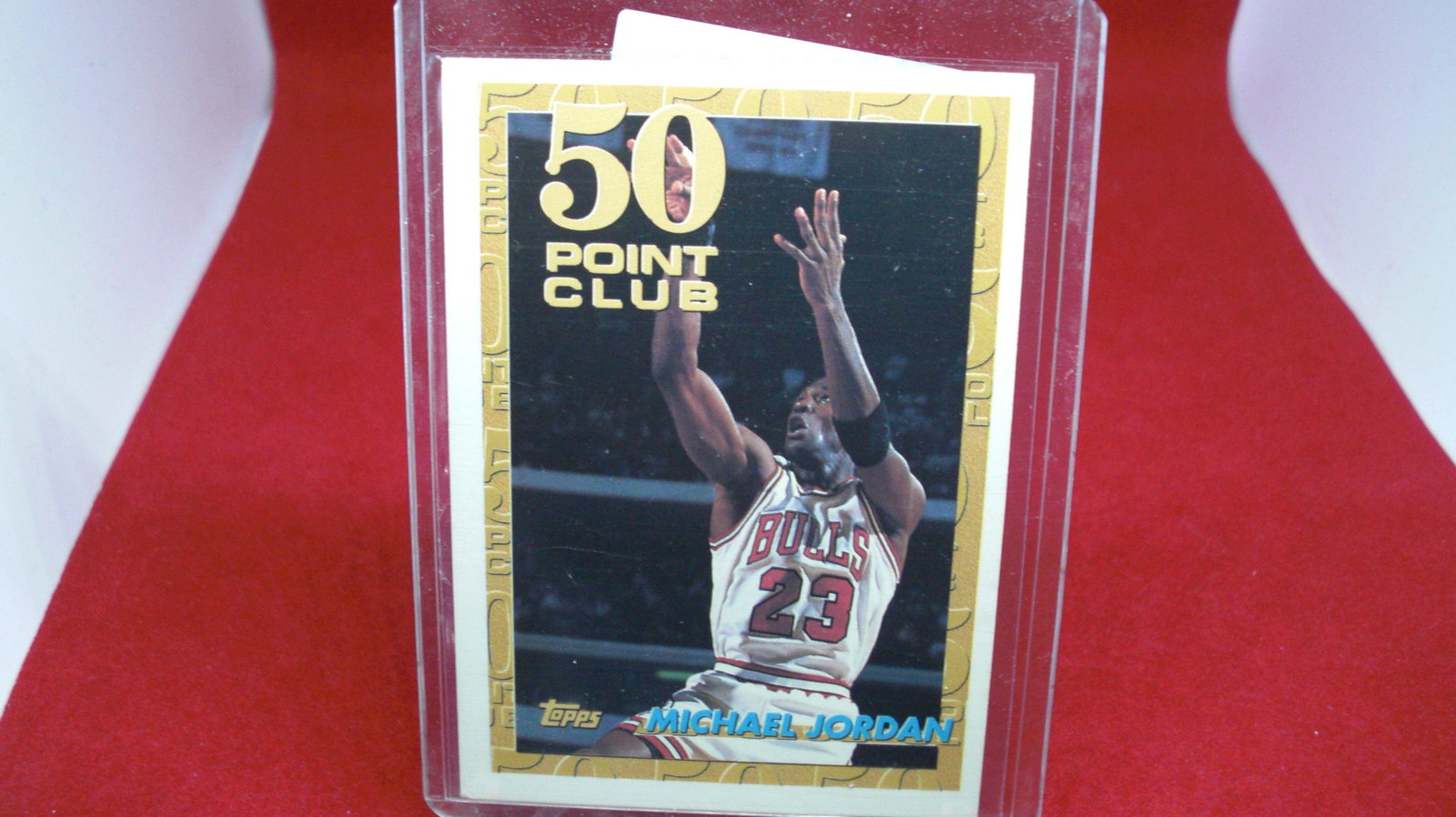 michael jordan card: in top loader