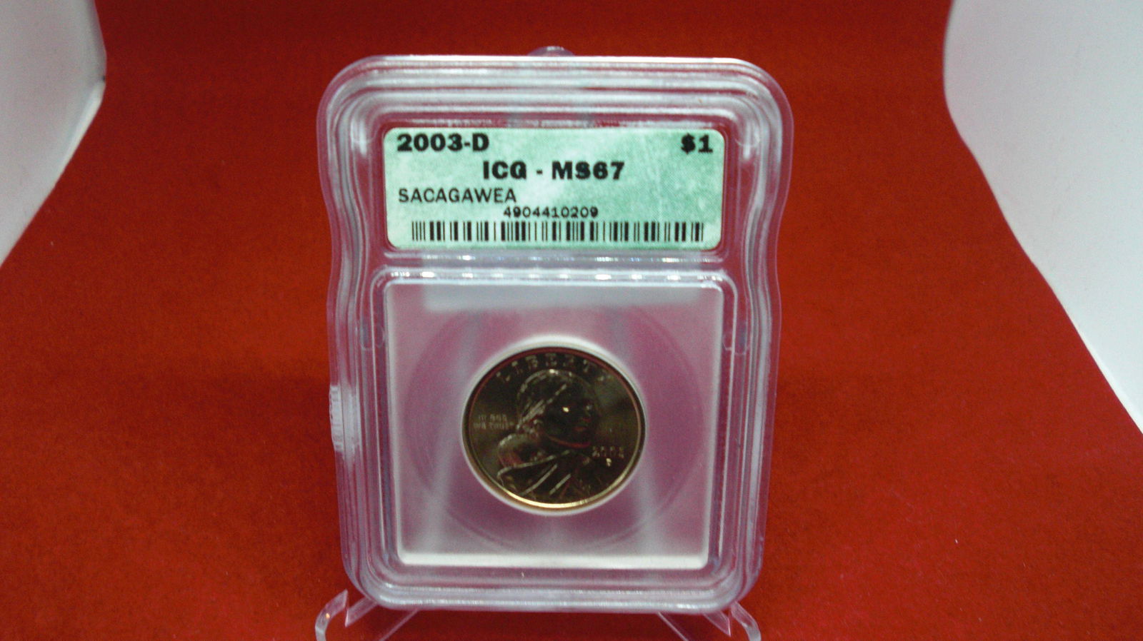 icg graded 2003d sacagawea dollar ms67 (1 of 1)