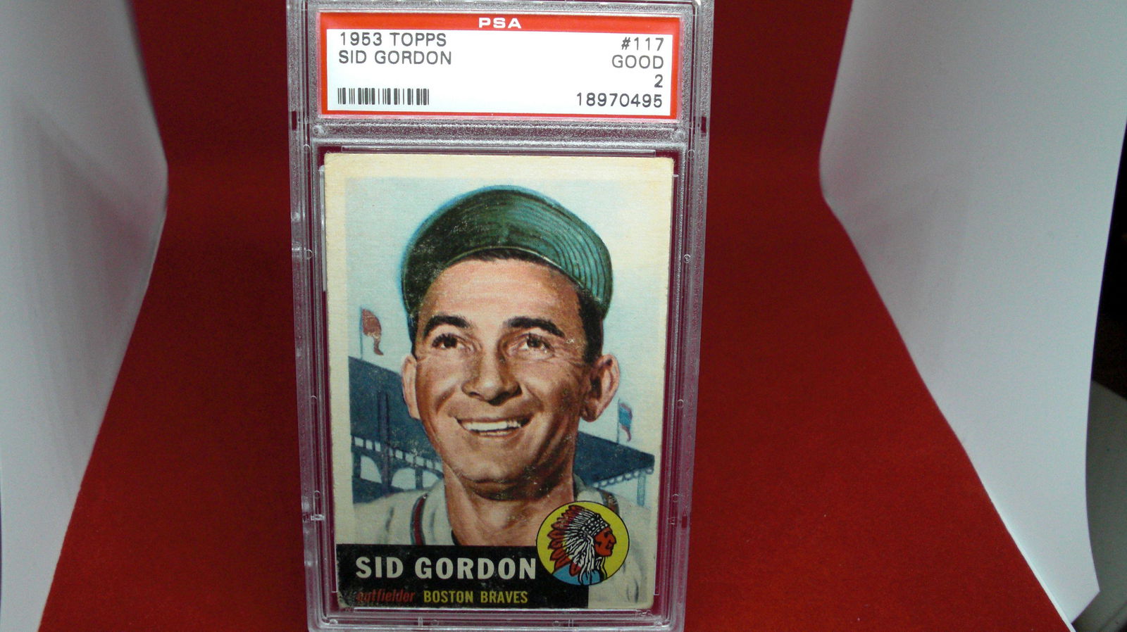 psa graded 1953 sid gordon good 2 (1 of 1)