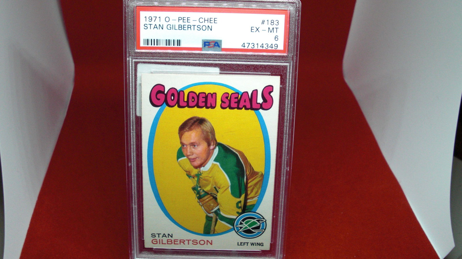 psa graded 1971 stan gilvertson mint 6: nice graded card