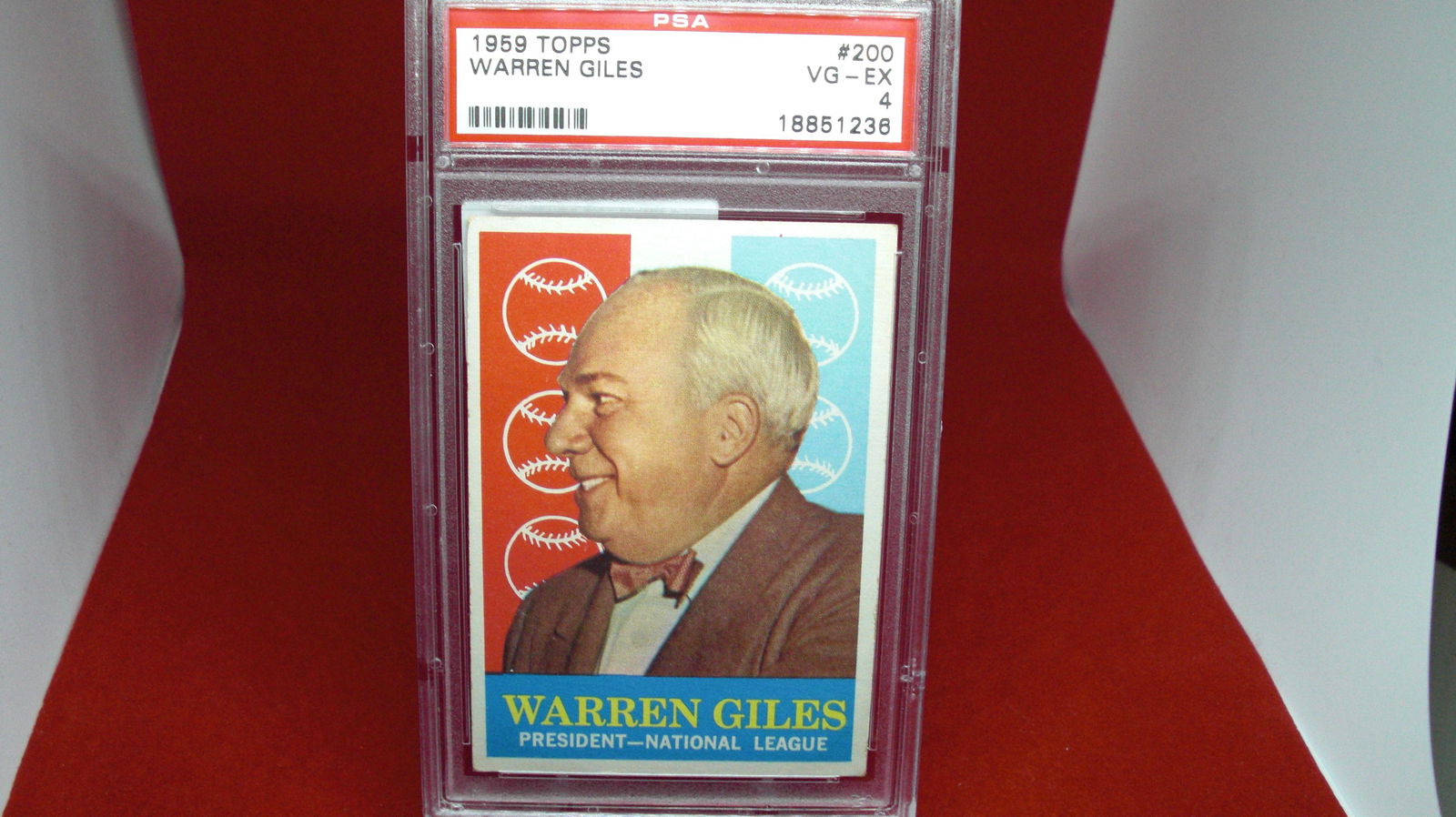 psa graded 1959 warren giles ex 4 (1 of 1)