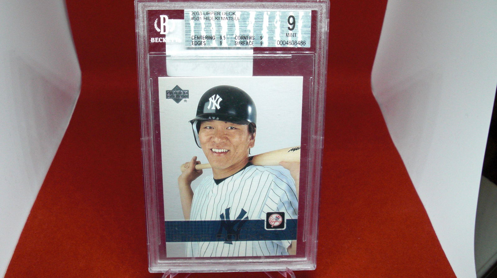 beckett graded 2003 hideki matsui mint 9 (1 of 1)