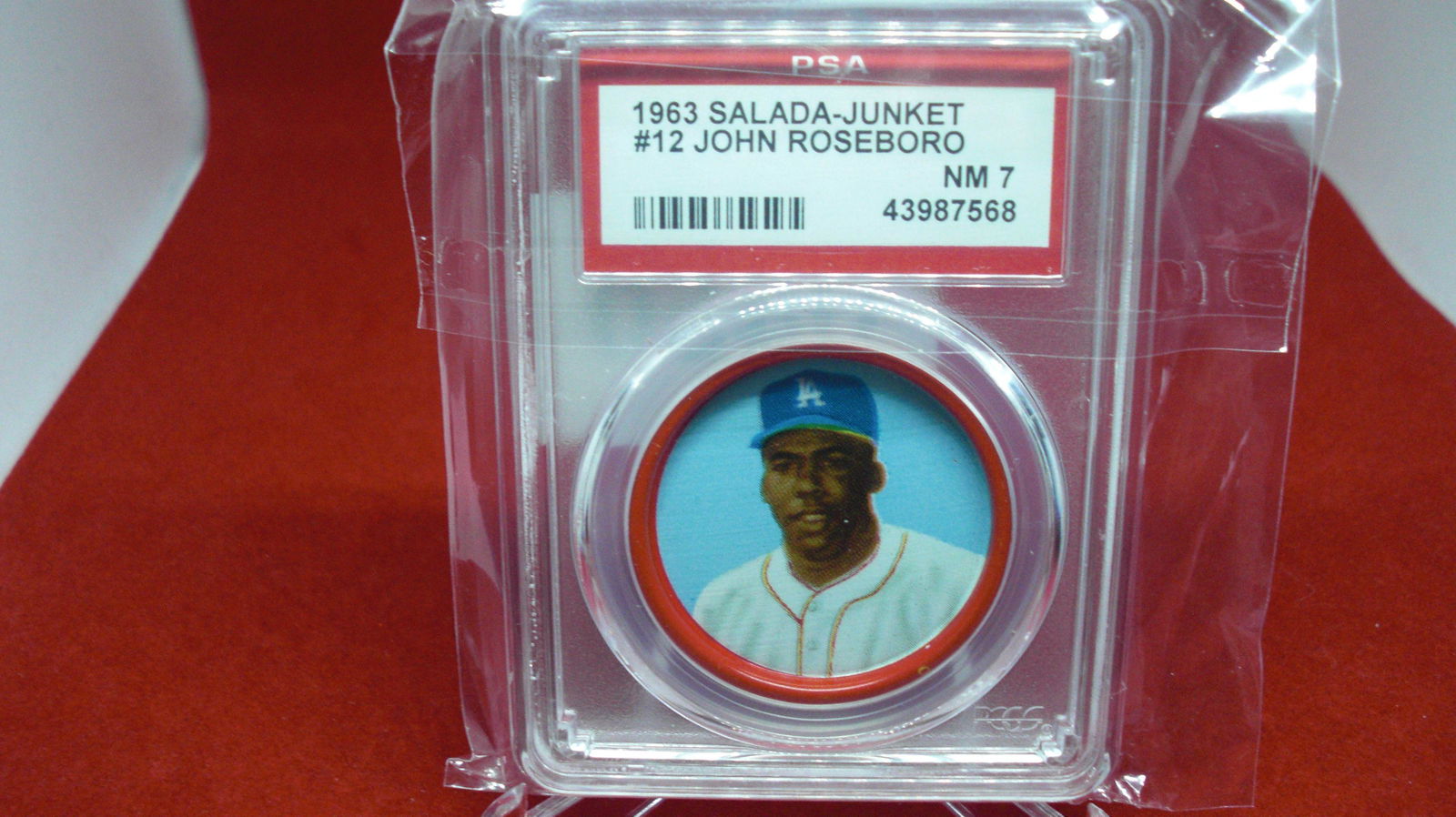 psa graded 1963 john roseboro nm 7 token (1 of 1)