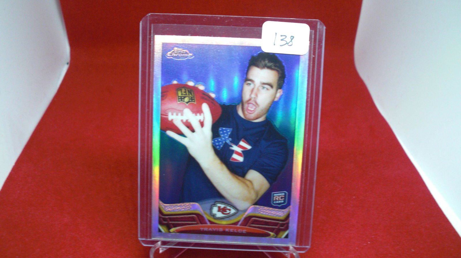 TRAVIS KELCE RC REFRACTOR CARD (1 of 1)