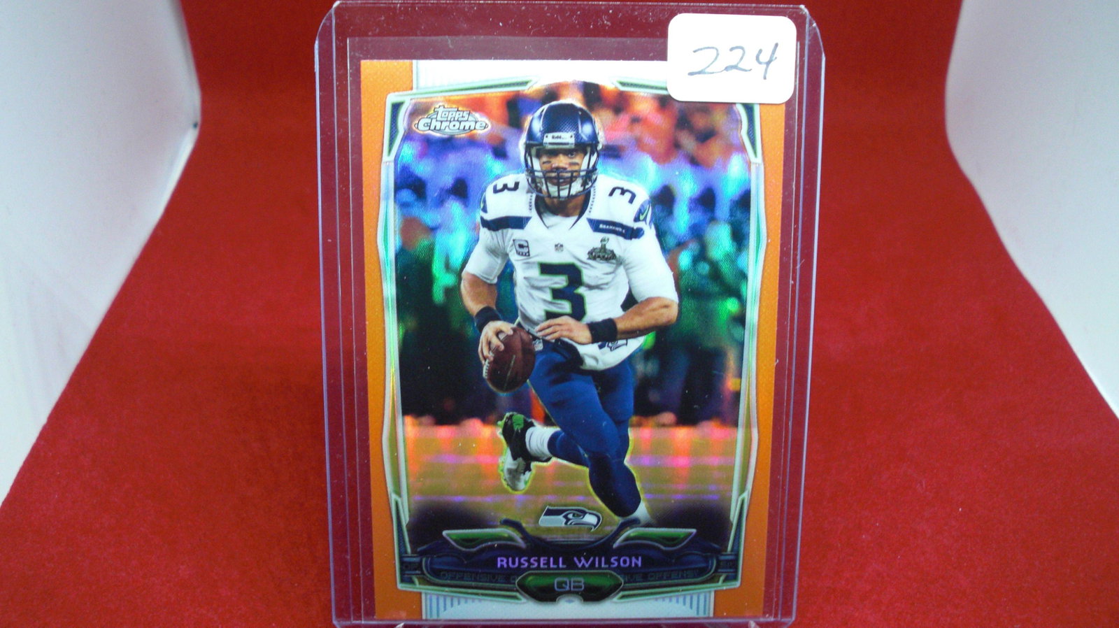 RUSSEL WILSON ORANGE REFRACTOR: RUSSEL WILSON