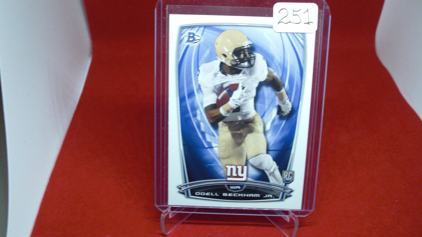 ODELL BECKHAM JR. RC CARD (1 of 1)