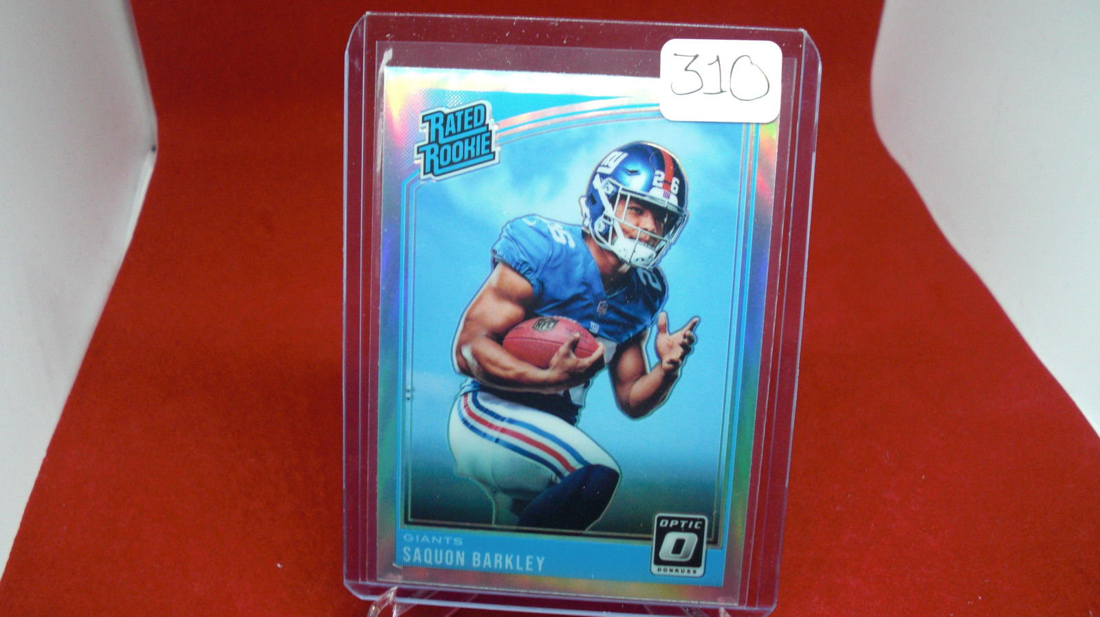 SAQUON BARKLEY RC PRIZM CARD (1 of 1)