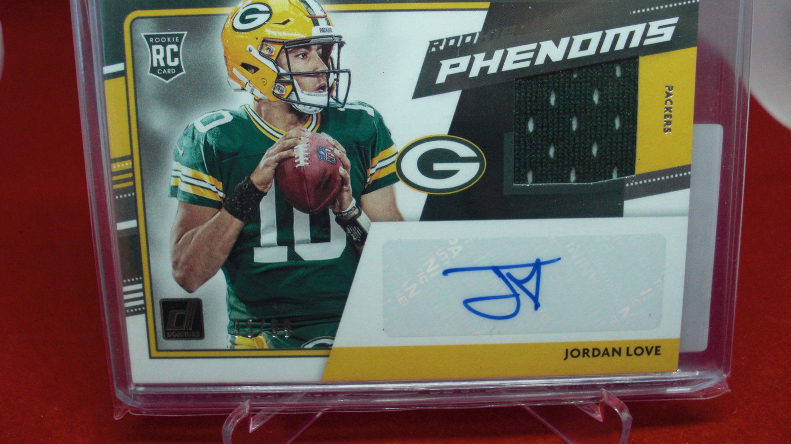 2020 panini jordan love signature.jersey rookie #95/99 (1 of 1)