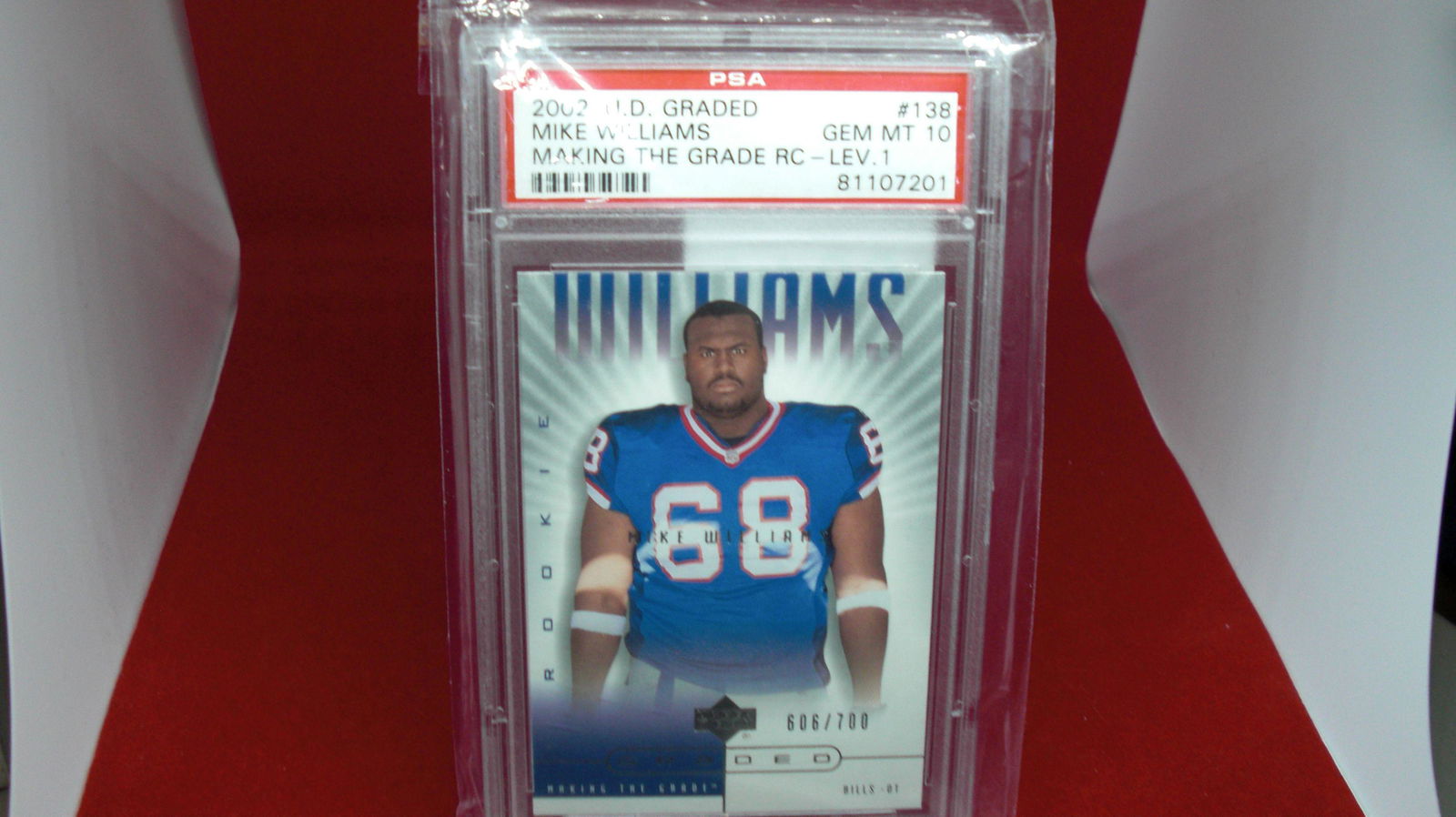 psa graded mike williams mint 10 #606/700 (1 of 1)