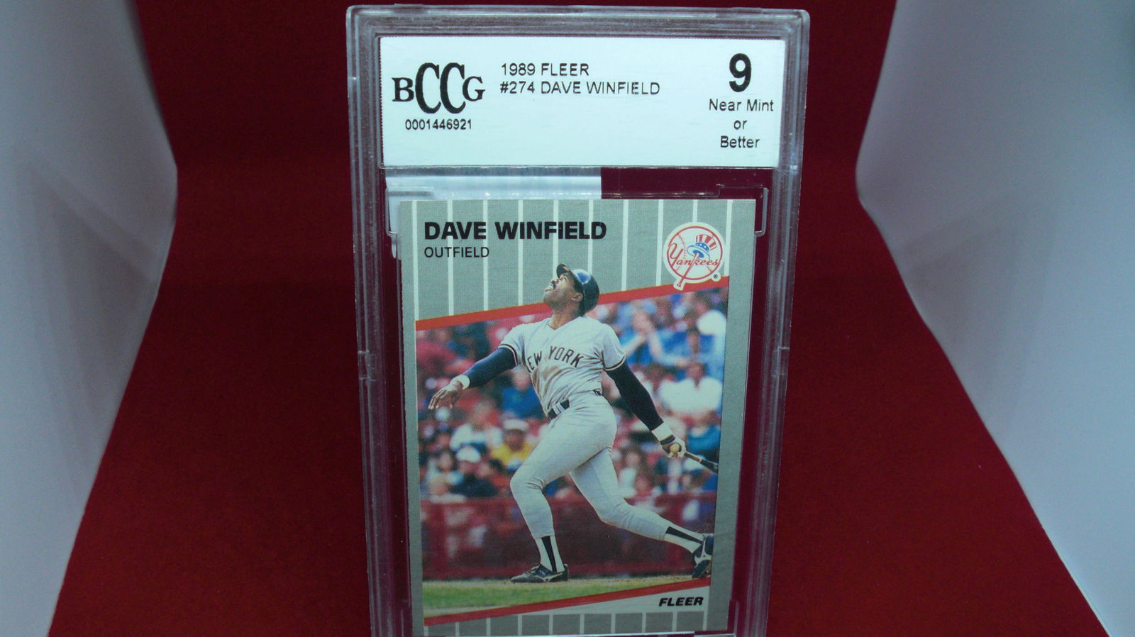 beckett graded 1989 dave winfield mint 9 (1 of 1)