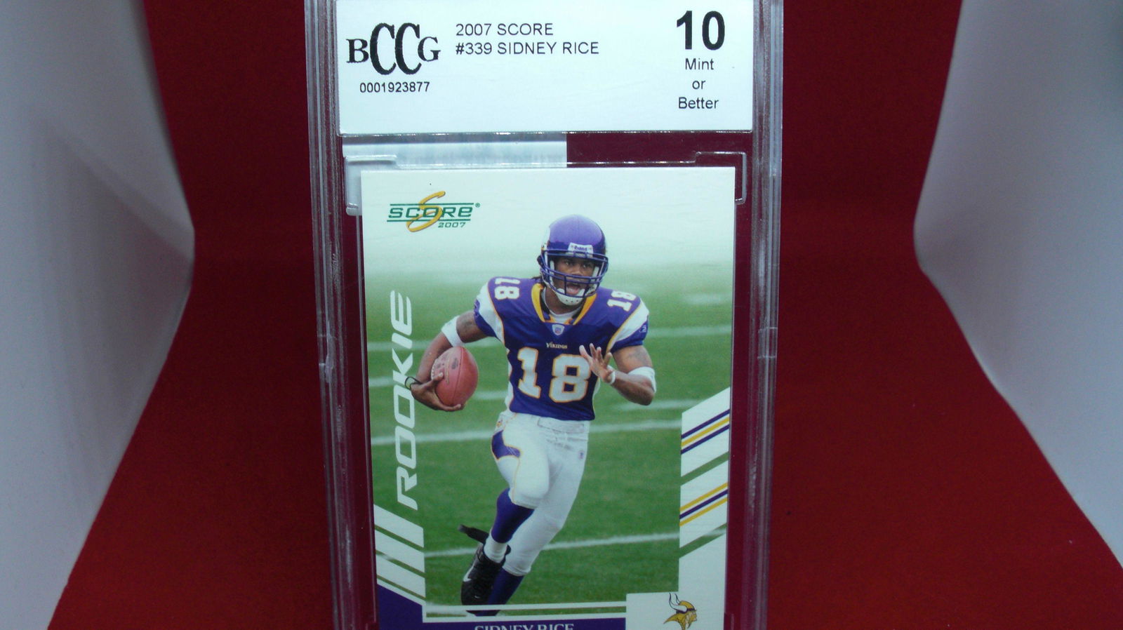 beckett graded 2007 sidney rice mint 10 (1 of 1)