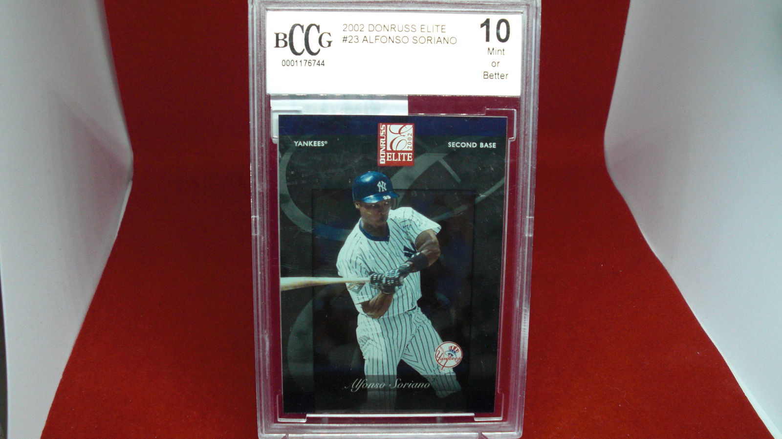 beckett graded 2002 alfonso soriano mint 10 (1 of 1)