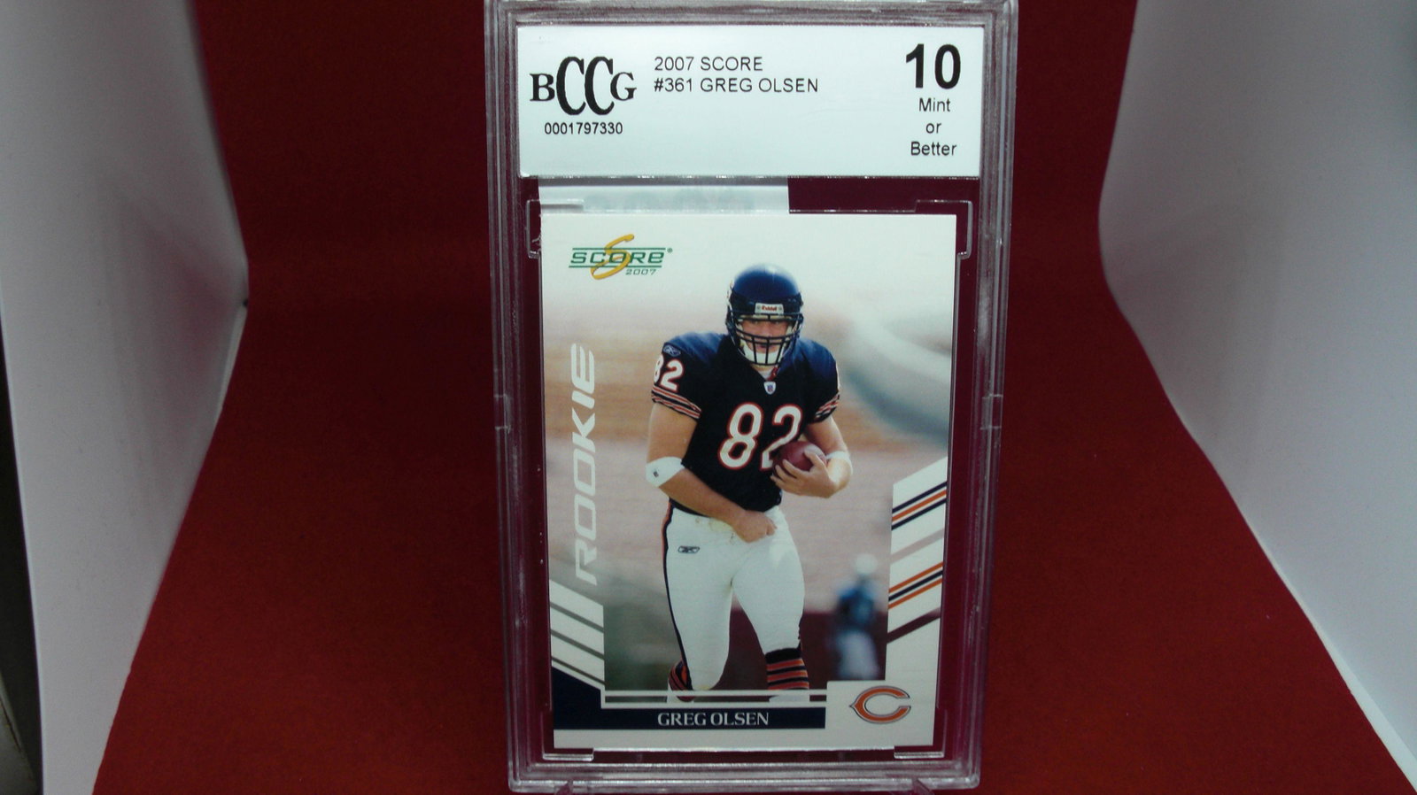 beckett graded greg olsen mint 10: nice graded card