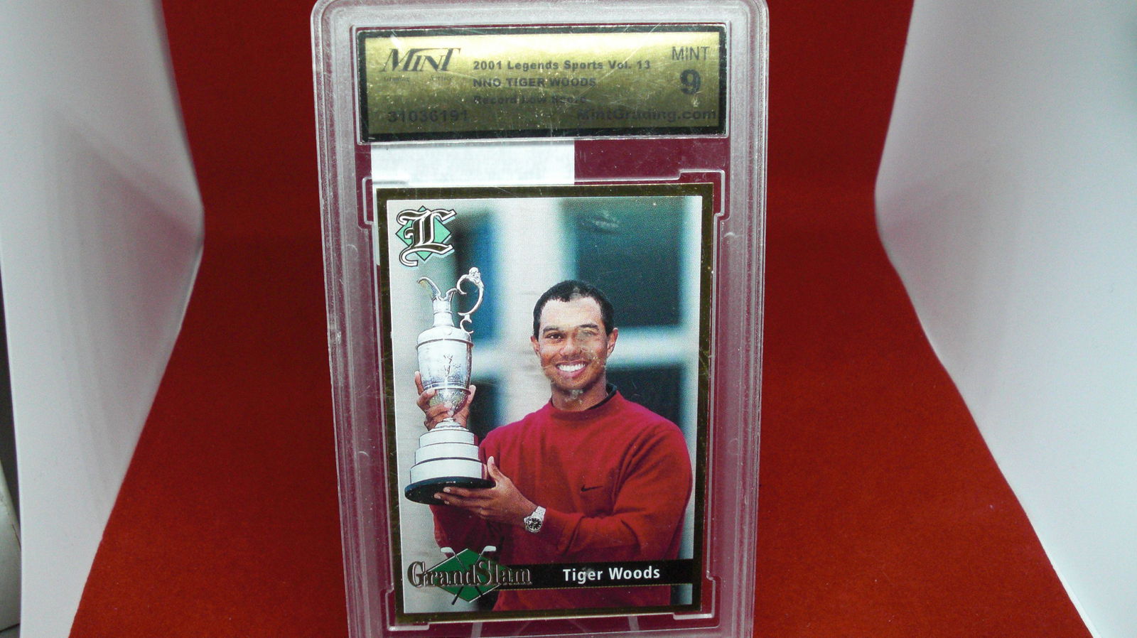 mint graded 2001 tiger woods mint 9 (1 of 1)