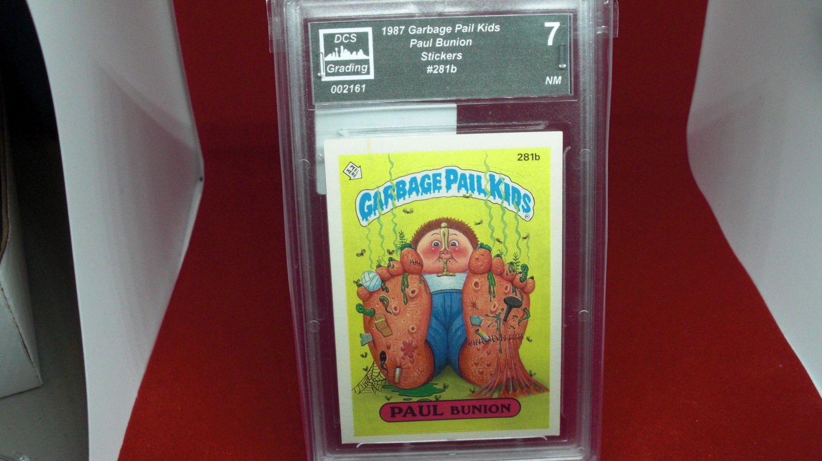 dcs graded 1987 paul bunion mint 7 garbage pail kids (1 of 1)