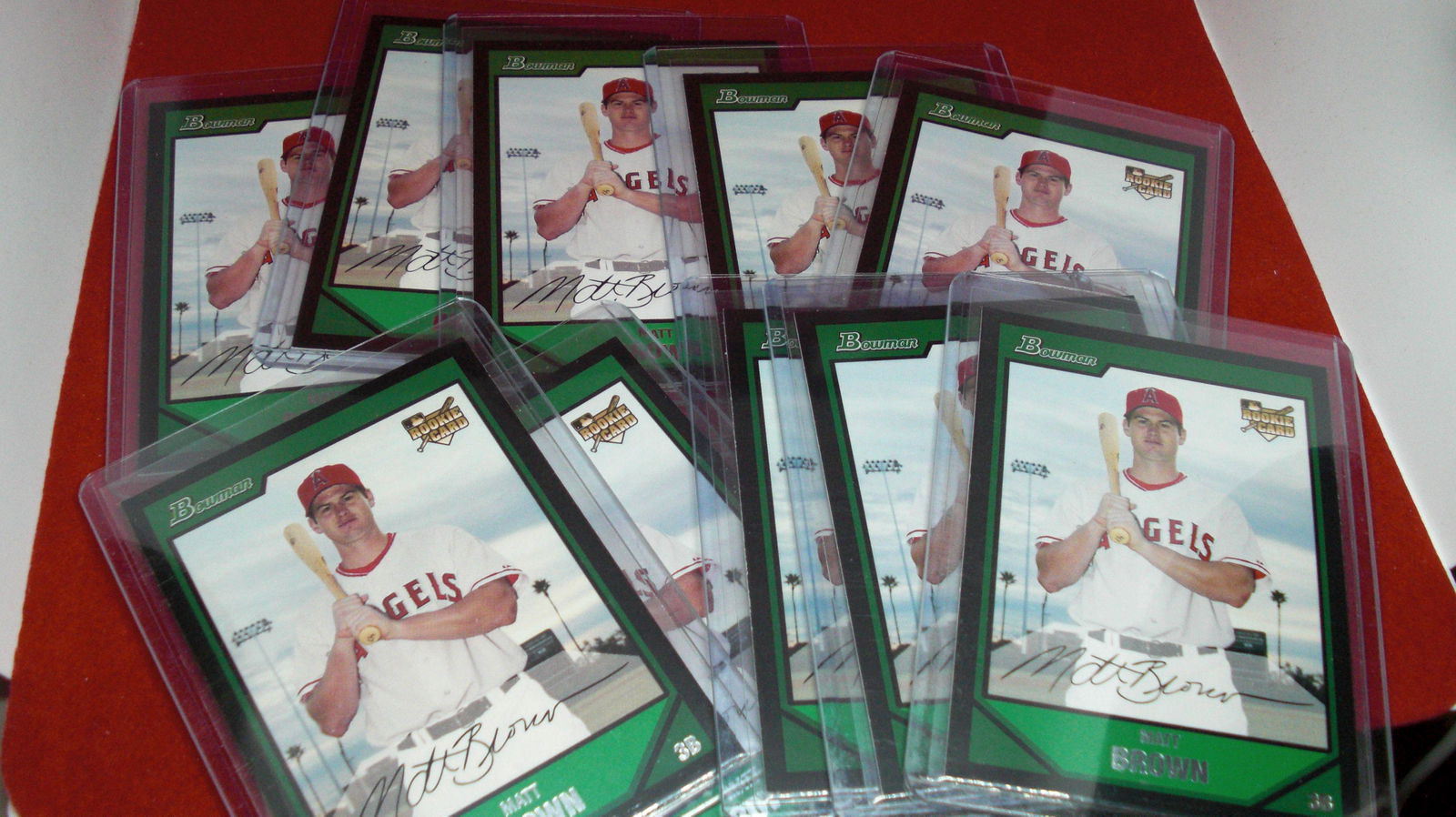 lot of 10 matt brown rookie cards (1 of 1)