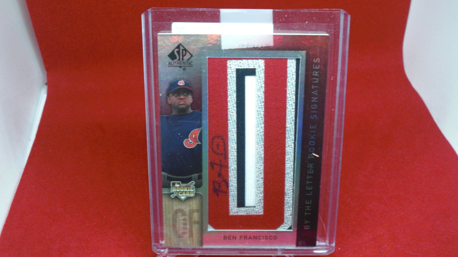 ben brancisco jersey/signature #66/75: in top loader