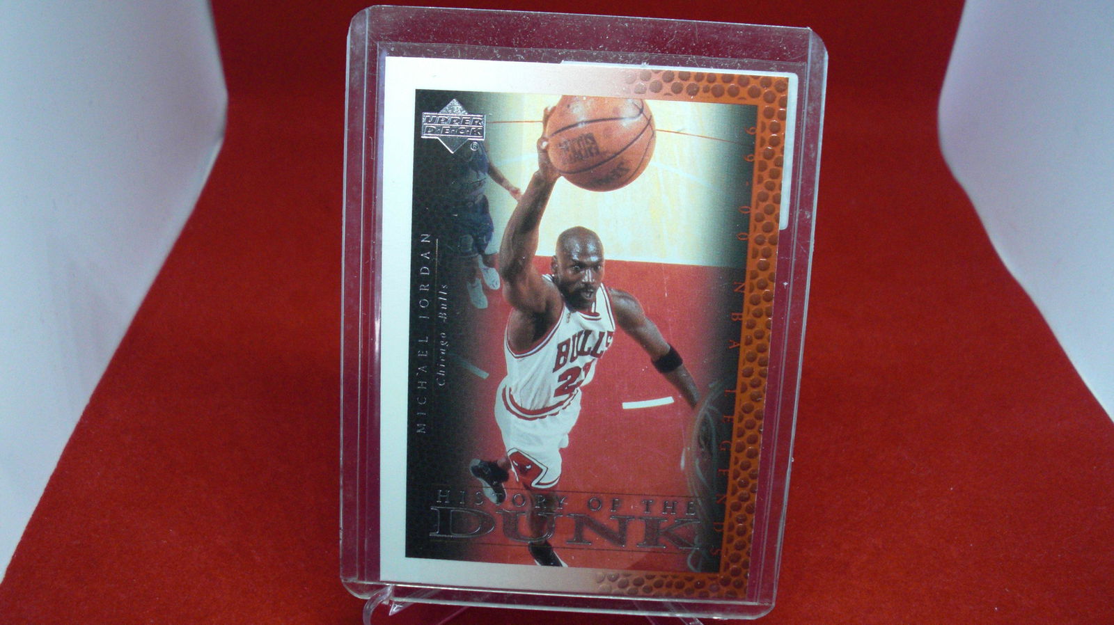 michael jordan card: in top loader